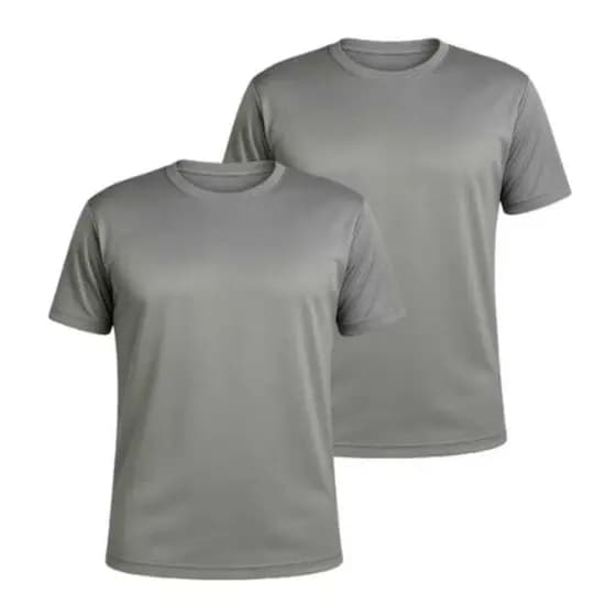 KIT 2 CAMISETAS MASCULINO DRY FIT POLIESTER ACADEMIA PROTECTOR SOLAR