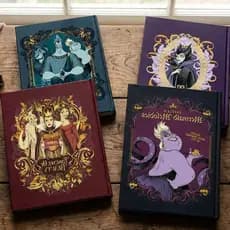 Caderno Escolar Capa Dura Tema Viloes Disney 160 Folhas Papel Branco Uso Diario SORTIDOS