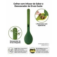 Colher Condimentos Infusora Temperos Sopa Sabores Envio Imediato