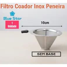 Filtro Coador De Café Inox - Peneira Aço Reutilizável - AV - Promoção Envio Imediato Até 13h