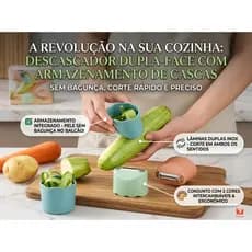Descascador Manual Multifuncional para Frutas Legumes Verduras - Envio Imediato