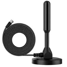MINI ANTENA DIGITAL HDTV A PROVA D'ÁGUA 3M/5M BASE IMÃ - ENVIO IMEDIATO
