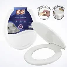 Tampa de Vaso Almofadado Branco Oval Redondo