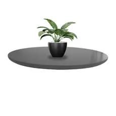 Tampo Redondo De Madeira MDF 45cm Para Mesa Mesinha Apoio Lateral Canto