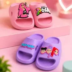 Chinelo Infantil Menina Nuvem Slide EVA Antiderrapante Confortável Macio Personagem Leve Bloguerinha