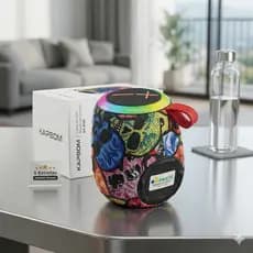 Caixa de Som Portátil  Potente Bateria Recarregável Caixa de Som Bluetooth Kapbom KA-8193 RGB IPX6 Resistente à Água Som
