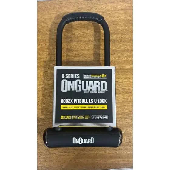 Cadeado U Lock Onguard Pitbull BBB 2 Preto Reforçado Alta Segurança Bike Trava Anti Furto Bicicleta