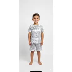 Pijama Infantil Para Colorir Menino Camisa Verão De Pintar