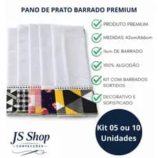 Pano de Prato Copa Barrado Atacado Pe de Galinha Estampas Sortidas 100 % Algodão