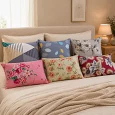 Kit Com 10 Fronhas Micropercal 200 Fios 5 Pares Para Travesseiro Estampas Sortidas 50x70cm