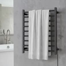 Toalheiro Térmico Elegance 9 barras Duas Toalhas de Banho Alumínio Bivolt Seca Aquece ELECTROWOOD
