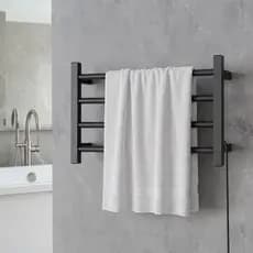 Toalheiro Térmico Elegance 4 Barras Porta Toalha Elétrico Bivolt Seca e Aquece Electrowood