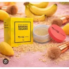 Pó Banana Facial Vegano - Max Love - Maquiagem - Feminina - Beleza - Cosmético