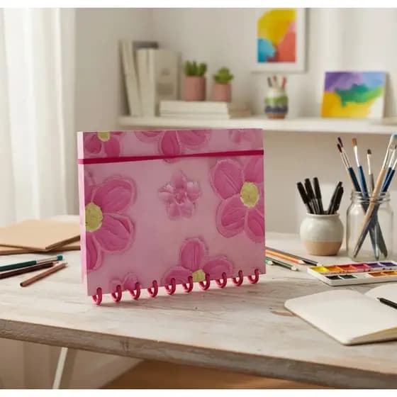Caderno De Discos Inteligente Grande Fichário Basic 80 F - Escolar - Material -