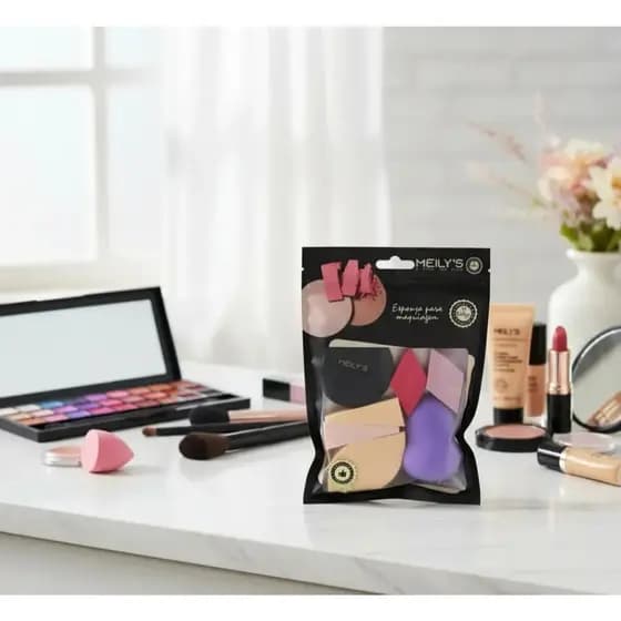 Kit De Esponja Para Maquiagem - Meilys