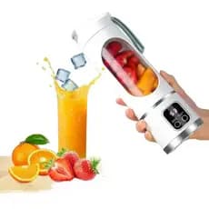 Mini Liquidificador Portátil Usb 8 Lâminas 450 Ml Display Digital