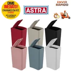 Lixeira Com Tampa Click 8 Litros - Cores - Marca Astra