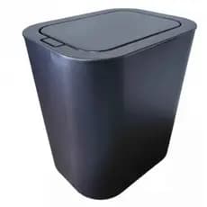 Lixeira 15 Litros Tampa Click Abre Automática Lavabo Cozinha Escritório