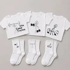 Cropped E Meias Feminina Kit Com 6 Peças Treino Academia