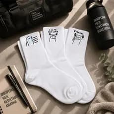 Kit 6 Meias Flork Academia Treino Maromba Fitness
