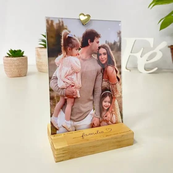 Porta Retrato 10x15 Luxo Porta Retrato Personalizado Envernizado Casal Viagem Família Coisas de Casa Decoração