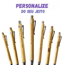 Caneta Personalizada Bambu Canetas Bambu Luxo Canetas Personalizadas A Laser Nome Logo Marca Celular Assinatura