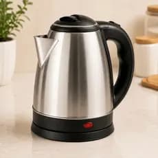 Chaleira Elétrica em Inox com Base Giratória 1,8L de 220V para o preparo de bebidas quentes