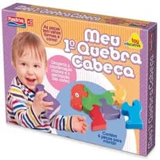 Meu Primeiro Quebra Cabeça Educativo Para Bebê 12 Meses 1 Ano - Desperta a Coordenação Motora