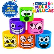 Kit 6 Mola Maluca Colorida Brinquedo Sensorial Criança Menino Menina Coordenação Motora Divertido Educativo