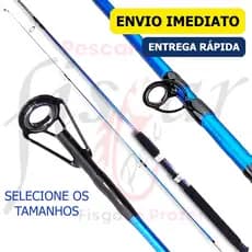 Vara De Pesca Até 40Lb P/ Molinete Maciça Duas Partes Super Leve Ação Lenta Pesca Robalo Tucunaré