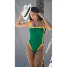 Maiô Body Cavado Mel Maia Fio Dental Moda Praia Lançamento Verão