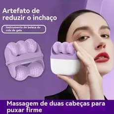 Rolo De Gelo 2 Em 1 Massageador Facial E Corporal Cuidados Com a Pele