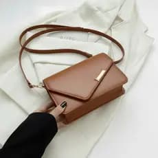 Bolsa Feminina Minimalista De Ombro e Transversal