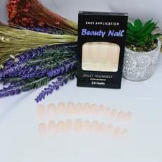 24 Unhas Artificiais Decoradas com Flores: Kit com Adesivos de Fácil Aplicação