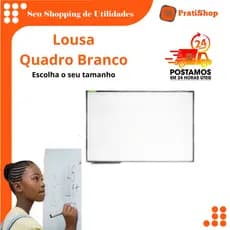 Lousa Branca Quadro Branco escolar 120cm x 90cm