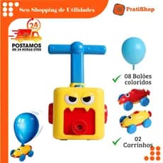 Lançador de Carrinho com Balão bexiga