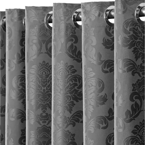 Cortina Premium Para Sala e Quarto Jacquard Estampada 1,30 X 2,00 Metros Ideal para Janela Semi Blackout