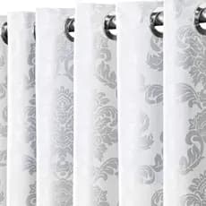 Cortina Premium Para Sala e Quarto Jacquard Estampada 1,30 x 2,00 Metros Ideal para Janela Semi Blackout