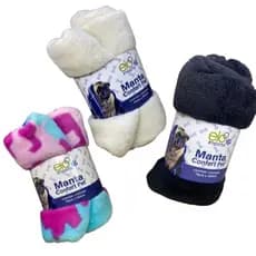 Kit 01 há 5 Manta Cobertor para Pet Mantinha 110x90cm Peluciada Lavável Microfibra