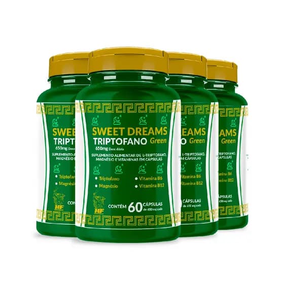 4X TRIPTOFANO SWEET B6+B12+MAGNÉSIO 60CAPS