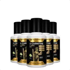 5X X-CARNITINE ATENA 2300 + CROMO 480ML LIMÃO HF SUPLEMENTS