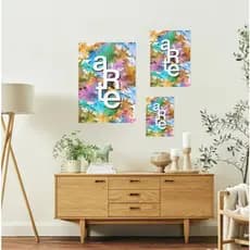 Quadros Decorativos em MDF Estilo Abstrato ARTE - 20x30 30x50 40x60cm