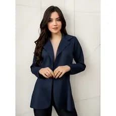 Blazer Longo Social Feminino Basico Icasual Cores Nova Entrega Rapida