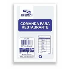 Comanda para Restaurante C/50 FLS R.4086 - Kit com 5
