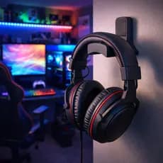 Suporte para Headset Gamer de Parede ou Mesa de Escritório Fone de Ouvido Headphone Computador Gamer