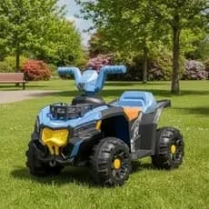 Quadriciclo Elétrico Infantil Azul 6V Andador Veículo Divertido Crianças Velocímetro Digital