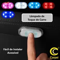 Lâmpada LED Toque Dedo Adesivo Velcro 5V Carro/ Doméstico Carregável USB Unicolor multicolor