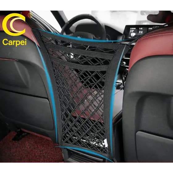 Rede De Armazenamento De Encosto / Assento De Carro Universal De 3 Camadas Traseiro Carpei