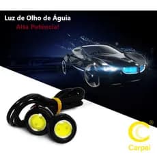 Farol Auxiliar de LED Olho de Águia 18/23 mm Estacionamento Alerta Multicolor Carro Motocicleta