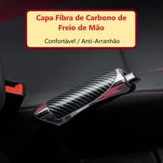 Capa Proteção Do Freio De Mão Carro E Manga De Decoração Cabo Antiderrapante Com Padrão De Fibra De Carbono